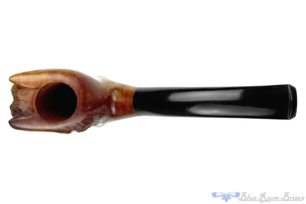 183669d.jpg Italian Bent Horse Figural UNSMOKED Estate Pipe