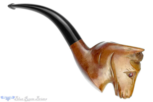 183669f.jpg Italian Bent Horse Figural UNSMOKED Estate Pipe